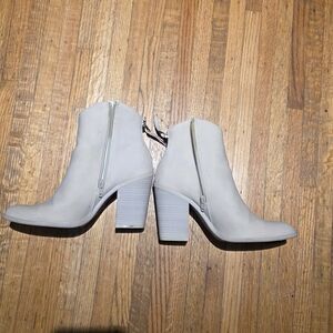 Call It Spring Light Gray Heeled Boots